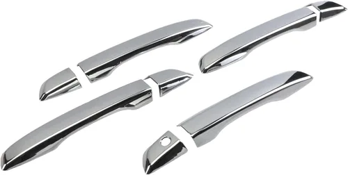 Miniatura 6 de Cubierta de Manija de Puerta Cromada Compatible con Honda Civic Sedán Hatchback Coupé Tipo R de 10ª Generación 2016 2017 2018 2019 2020 2021 Manija