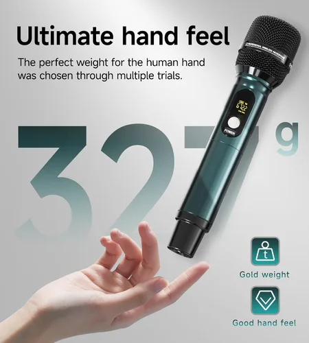 Miniatura 7 de Máquina de karaoke portátil con eliminación de voz AI y reverberación de grado de estudio, sistema de micrófonos inalámbricos, Bluetooth 5.0