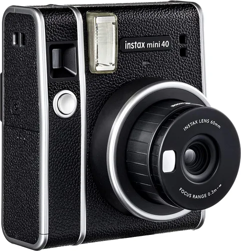 Miniatura 3 de Cámara de película instantánea Fujifilm Instax Mini 40 con lente selfie incorporada, exposición automática, velocidad de obturación automática, Negro