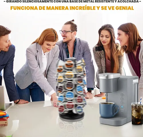Miniatura 5 de BLACKSMITH FAMILY Portavasos K, soporte para tazas K, soporte para tazas K, carrusel de taza K, soporte organizador de almacenamiento de cápsulas