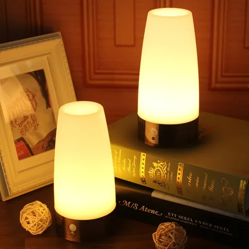 Miniatura 6 de Luz nocturna LED, lámpara de noche con sensor de movimiento PIR inalámbrico, luz nocturna, utiliza 3 pilas de 1.5 VAA, luz alimentada para sala