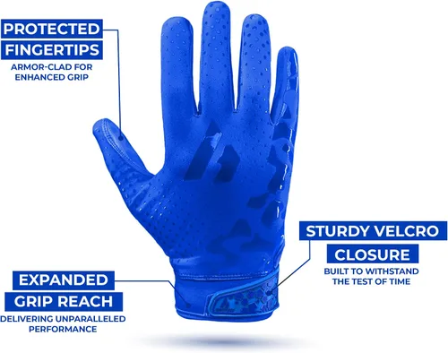 Miniatura 3 de RPG1 Football Gloves - Adult & Youth Sizes – Extra Sticky Grip Kids Football Gloves for Game Day, Training, High School