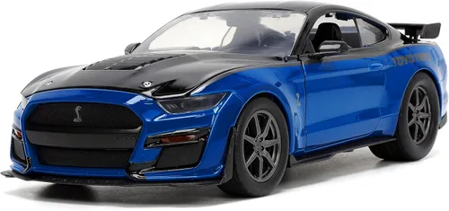 Miniatura 7 de Jada Toys Bigtime Muscle 1:24 2020 Ford Mustang Shelby GT500 - Coche fundido a presión negro dorado, juguetes para niños y adultos