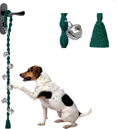 Miniatura 14 de Campanas de Perro para Salir al Aire Libre y Entrenamiento de Orinal para Cachorros, Campana de Puerta de Perro Ajustable para Ir al Baño, Hecho a