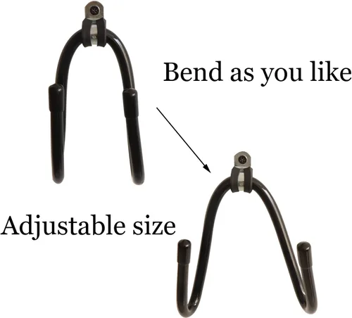 Miniatura 3 de Soporte de pared ajustable para patineta, soporte de gancho para guitarra, patinetas, longboards, esquís, tablas de snowboard, esquís acuáticos y más