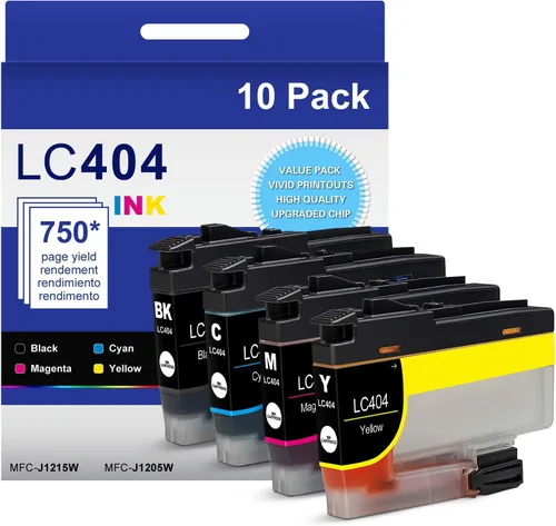 Miniatura 9 de LC404 - Cartuchos de tinta compatibles con impresora Brother 404XL LC404 LC-404 Cartuchos de tinta de alto rendimiento compatibles con impresora
