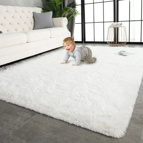 Miniatura 30 de TWINNIS - Alfombras muy suaves de pelo largo para interiores de 3 x 5 pies. Modernas alfombras de áreas de felpa para sala de estar, dormitorio