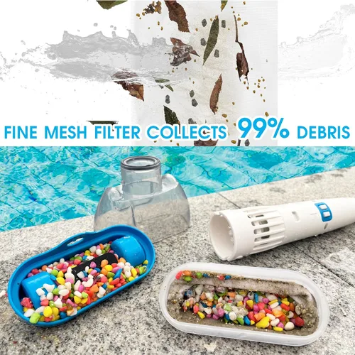 Miniatura 3 de Limpiador de bañera de hidromasaje recargable para spa - Sistema de accionamiento magnético, filtro de malla ultra fina para partículas pequeñas