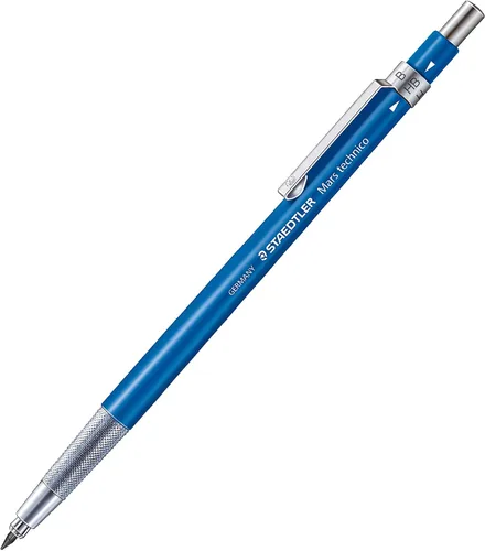 Miniatura 2 de STAEDTLER Mars - Portaminas técnico mecánico, 0.079 pulgadas (#2) con sacapuntas incorporado - Lápiz para dibujo y bocetos con clip metálico