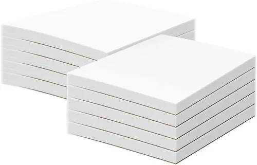 Miniatura 11 de 3" x 5" White Memo Pads w/ Chipboard on the Back – Blank White Writing Pads for Taking Notes, To-Do Lists, Reminders, Sketches Gummed Top, Easy
