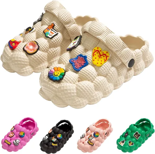 Sandalias unisex de burbujas para niños, sandalias de pelota de golf, zuecos de burbujas, zapatos de jardín para niñas y niños, cómodas y