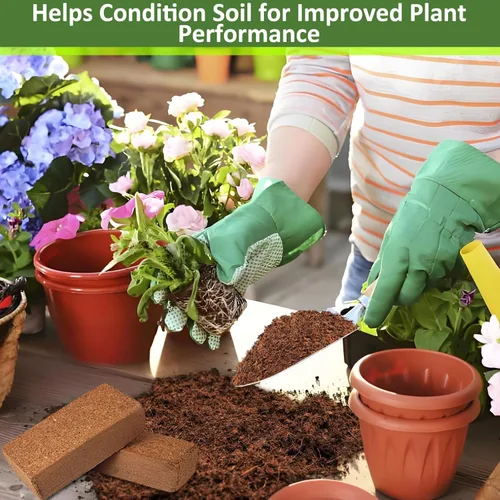 Miniatura 7 de Legigo Paquete de 6 Ladrillos Premium de Fibra de Coco para Plantas - 100% Orgánico Ladrillos Comprimidos de Fibra de Coco para Mezcla Inicial