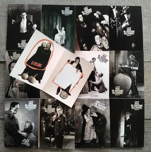 Miniatura 3 de PIXILUV BELA LUGOSI HALLOWEEN Tarjetas de felicitación 12 tarjetas grandes ~ Bela Lugosi Drácula Silent Film Stills Photos ~ Reimpresión de postales