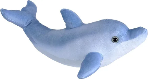 Wild Republic Peluche de delfín nariz de botella, animal de peluche, regalo para niños, océano vivo, 12 pulgadas