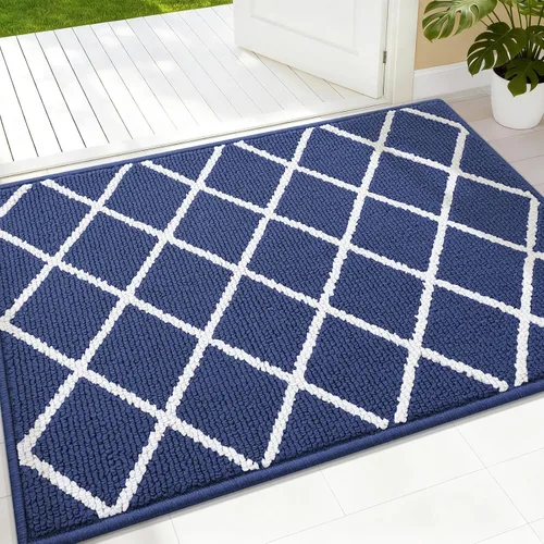 Miniatura 41 de Finchitty Alfombra para Puerta Interior, Resistente a la Suciedad y Absorbente, de Perfil Bajo, Antideslizante, Lavable, Alfombras de Piso