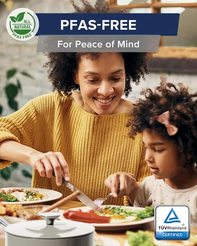 Miniatura 4 de Nuwave Lux - Colección de utensilios de cocina premium de 13 piezas, cerámica azul Duralon G11 de próxima generación, antiadherente, ultra duradero