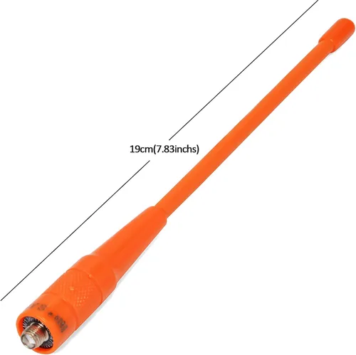 Miniatura 3 de HYS Antena hembra VHF UHF SMA, doble banda 6.6 ft/27.6 in Walkie Talkie Antena para 144/430Mhz Retevis Baofeng Wouxun KG-659 UV-5R 9R Radio de mano