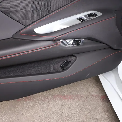 Miniatura 4 de Sekhyna Cubierta de botón del interruptor del maletero compatible con Corvette C8 Stingray 2020 2021 2022 2023 fibra de carbono real / ABS 1 pieza