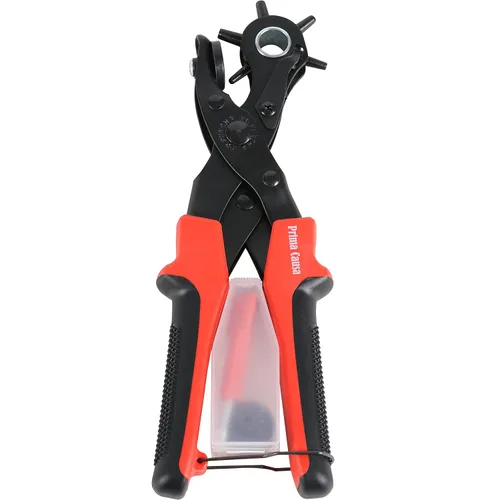 Miniatura 8 de Perforadora de agujero para cinturón, herramienta de punzonado de cuero resistente, perforadora ajustable para cinturones