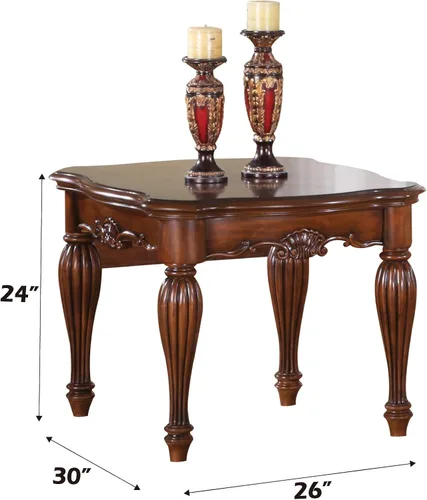 Miniatura 3 de Acme Dreena - Mesa auxiliar rectangular de madera en color cereza