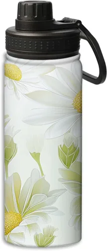 Miniatura 11 de Botellas de agua aisladas de 18 onzas, con estampado de mal de ojo, botella de agua deportiva aislada de doble pared a prueba de fugas, taza térmica