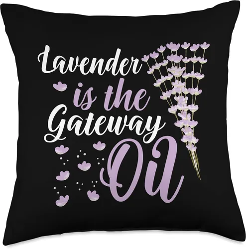 Miniatura 4 de Health Fitness Gift Exercise Apparel Kanig Designs EO Practitioner Lavender is The Gateway Essential Oils Throw Pillow, 16x16, Multicolor