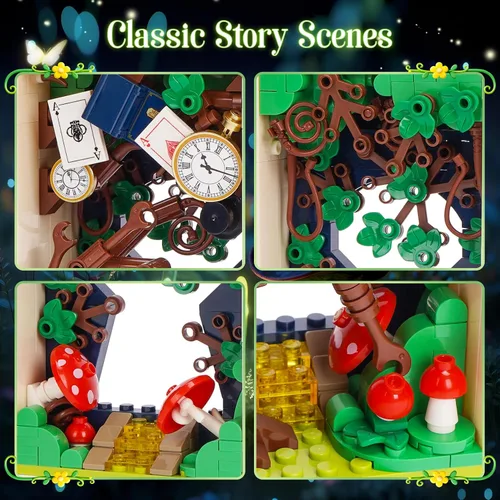 Miniatura 4 de Juego de bloques de construcción de libro de cuento de hadas, juguetes de construcción, juguetes educativos, regalo para cumpleaños, Navidad, Año