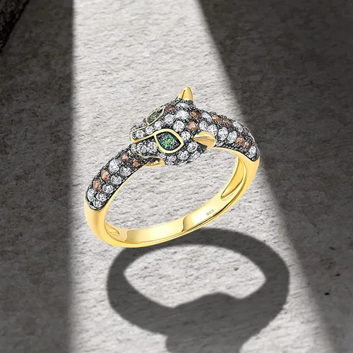 Miniatura 3 de Santuzza Anillo de plata de ley 925 con piedras preciosas para mujer
