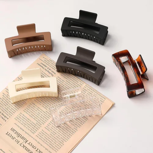 Miniatura 5 de Sisiaipu Pinzas para el Cabello, Pinzas Medianas de 3.5 Pulgadas, Paquete de 6 para Mujeres y Niñas - Accesorios para el Cabello Color Ámbar