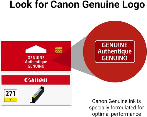 Miniatura 5 de Canon CLI-271 Amarillo compatible con impresoras TS5020, TS6020, TS8020, TS9020 (paquete de 2)