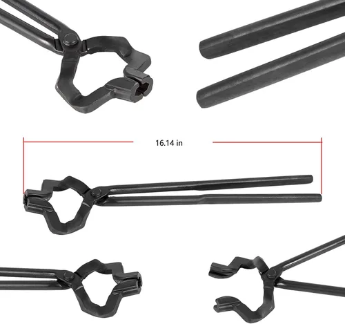 Miniatura 4 de Pinzas estilo V-Bit de 16" Z Knifemaking Bladesmith Pinzas de herrero