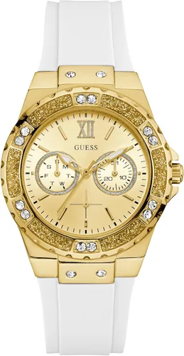 Miniatura 9 de Guess - Reloj para mujer de acero inoxidable + silicona resistente a manchas