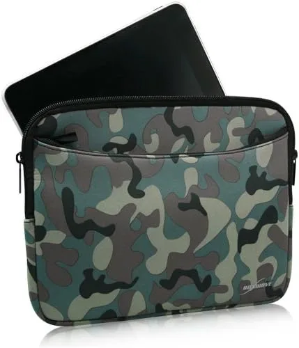 Miniatura 4 de BoxWave Funda compatible con Elgato Stream Deck XL - Traje de camuflaje con bolsillo, bolsillo de neopreno con cremallera para almacenamiento