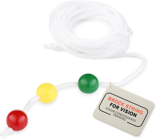 Miniatura 4 de Brock String, Herramienta de entrenamiento de insuficiencia de convergencia visual para fortalecimiento muscular ocular, ejercicio de enfoque