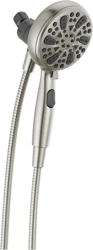 Miniatura 9 de Delta Faucet 6-Spray SureDock - Cabezal de ducha magnético con rociador de mano, cabezal de ducha cromado con manguera, cabezales de ducha y duchas