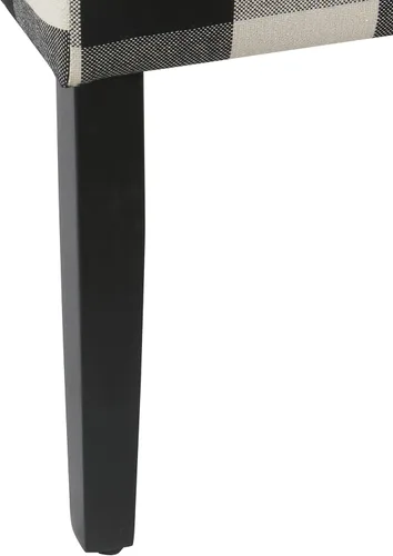 Miniatura 57 de Homepop Silla de comedor con detalles festoneados, sillas de comedor Parsons tapizadas, muebles decorativos para el hogar, tejido gris claro