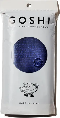 GOSHI Toalla de ducha exfoliante – Depurador de cuerpo largo para acné de espalda, KP y piel suave – Tejido duradero resistente a desgarros, paño de