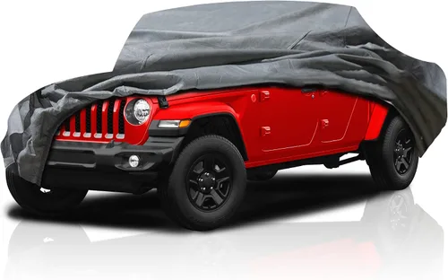 Miniatura 16 de USCarCover Protección Suprema para Todo Clima, Funda Respirable para Auto Jeep CJ3 1959-1964 SUV Tela Mejorada contra la Contaminación, Polvo, Sol