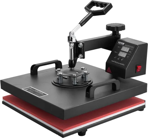 Miniatura 9 de VEVOR - Máquina de prensa de calor 8 en 1 Combo Prensa de calor de 15x15 pulgadas Máquina de transferencia de calor Prensa digital giratoria de 360