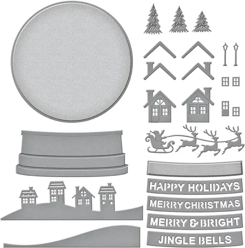 Miniatura 4 de Spellbinders S6-222 Muere grabado con globo de nieve de Simon Hurley