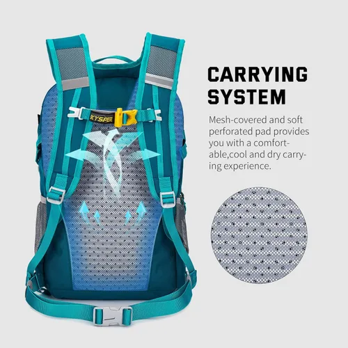 Miniatura 3 de SKYSPER Mochila de senderismo pequeña, 20 L, ligera, mochila de viaje para mujeres y hombres Lantc20-verde azulado