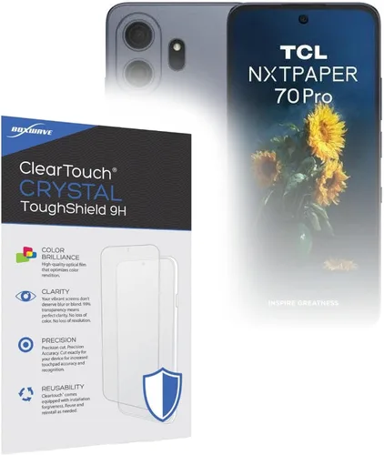 Miniatura 11 de BoxWave Protector de pantalla compatible con TCL NXTPAPER 70 Pro – ClearTouch Anti-Glare (2 unidades), antihuellas mate
