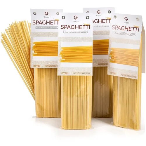 Miniatura 7 de Gusta Penne Rigate Pasta italiana de primera calidad de Italia - Pasta orgánica "Al Dente" de sémola de trigo duro, pasta gourmet y sin OMG