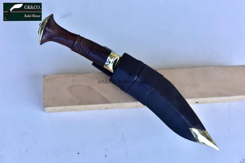 Miniatura 8 de Kukri/Khukuri genuino - Cuchillo de cocina auténtico Cheetlange de hoja de 5 pulgadas hecho a mano por GK & CO.Kukri House en Nepal