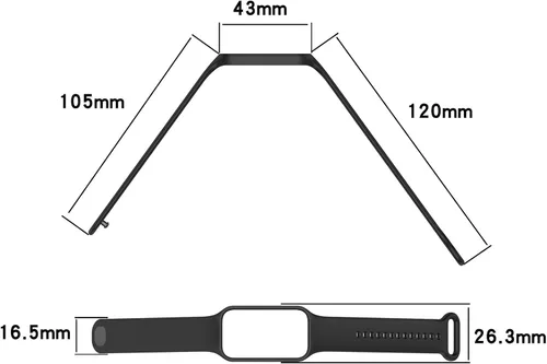 Miniatura 3 de FitTurn Correa de reloj inteligente [6 unidades] – Compatible con Xiaomi Mi Redmi Smart Band 2 Fitness Tracker (reloj no incluido) Correa de muñeca