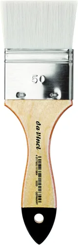 Miniatura 72 de da Vinci Oil & Acrylic Series 7182 - Brocha de pintura acrílica, color blanco brillante, sintético con mango largo pulido natural, tamaño 2