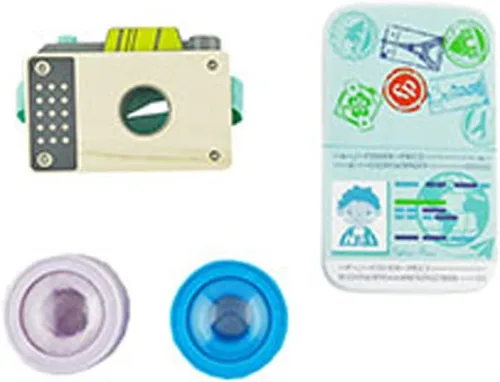 Piezas de repuesto para el juego de cámara Fisher-Price Click-Away - GMN40 ~ Bolsa de repuesto incluye cámara de madera, 2 lentes de cámara de