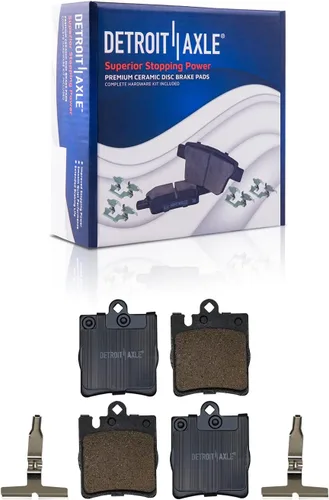 Miniatura 29 de Detroit Axle - Pastillas de freno traseras para Mercedes-Benz C230 C240 C280 C320 C350 CLK320 CLK350 CLK430 E300 E320 E420 E430 SLK350, pastillas