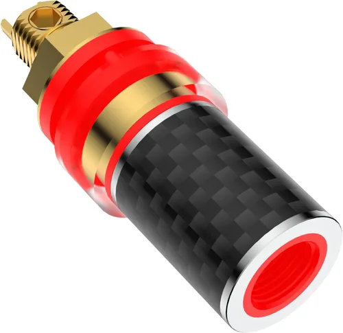 Miniatura 3 de Viborg 4 postes de enlace de altavoz de alta fidelidad BP604G chapado en oro puro de cobre de alta gama terminales de enchufe banana con bloqueo