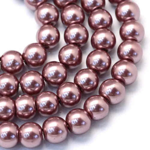Miniatura 14 de KISSITTY 105 unidades/hebra 5/16 pulgadas aguamarina satinado brillo cristal redondo perla espaciador cuentas sueltas 0.315 in cuentas sueltas